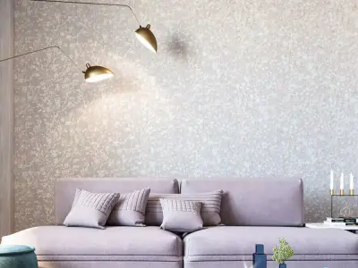 Blush Metallic Floral Wallpaper Texture Texture