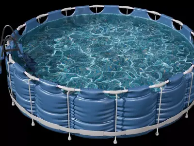 FRAME POOL NO80  A 3D model