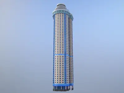 MSK Building 56 Low-poly 3D model