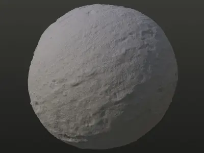 Road in snow seamless texture 3D model