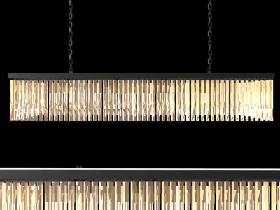 RECTUNGULAR CHYNDELIER 3D model