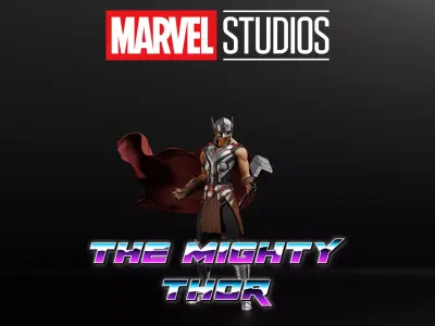 The Mighty Thor - Jane Foster Low-poly 3D model
