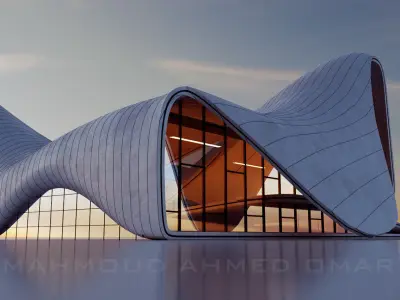 heydar aliyev center 3D model