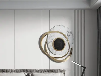 master style Modern bedroom minimalist 3D model