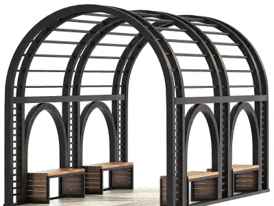 Walk Way Shade 03 3D model