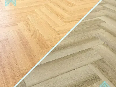 Parquet - Laminate - Wooden floor 2 in 1 Low-poly 3D model 30