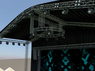 Concert Stage 3D model 3D model