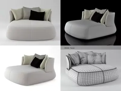 Fat Sofa FS150 3D model