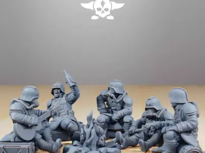 GrimGuard Comrades 3D print model