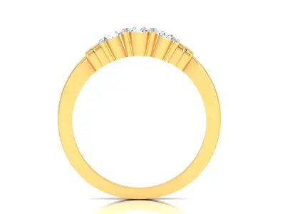 Solitaire Engagement Wedding Women Ring 3D print model 3