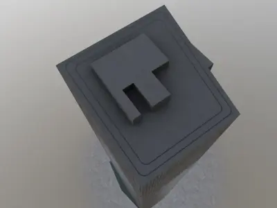 Moscow OKO Low-poly 3D model