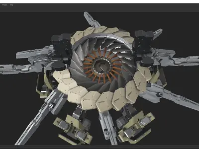 scifi-model260 robot 3D model