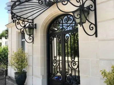 Wrought iron canopy Metal Visor visor over porch 3D model