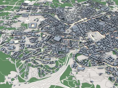 Oviedo City Spain 3D model