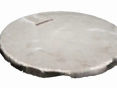 Concrete Cover Low-poly 3D model