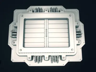 3D SciFi Garbage Chute 3D model