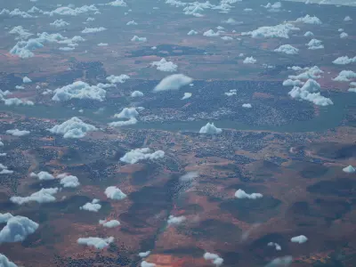 Bamako Mali City Landscape 3D Model 3D model