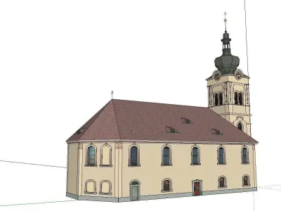 Architecture-Religion-God-Culture-Temple-0128 church 3D model