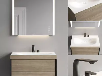 Duravit XViu Vanity Unit Set 2 3D model