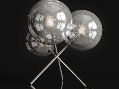 Table lamp Gallotti and Radice Bolle 3D model