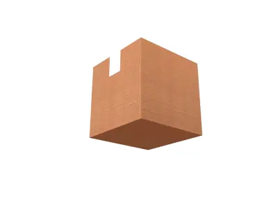 Cardboard Boxes v1 002 Low-poly 3D model