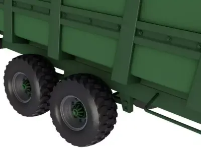 Agricultural Tipper Trailer 3D model
