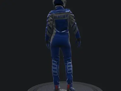 Chief Spacesuit Low-poly 3D model