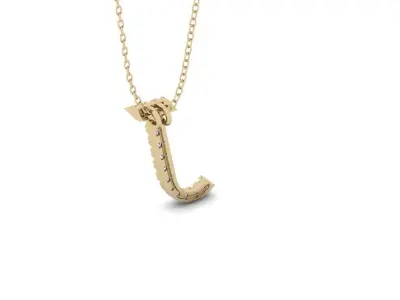 Pendant Alphabet Letter J 3D print model