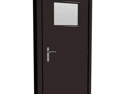 Plastic door 03 3D model