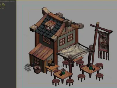 Ancient Architecture 3D model 4