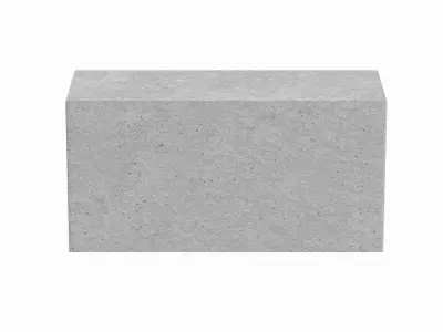 Concrete Block 3D model 2