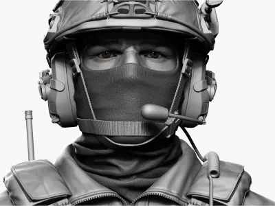  Military Special Force Soldier Zbrush 