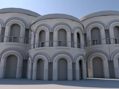 Environment Modelling Low-poly 3D model