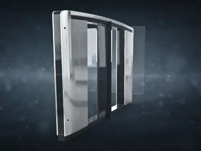 Speedlane Turnstile Low-poly 3D model