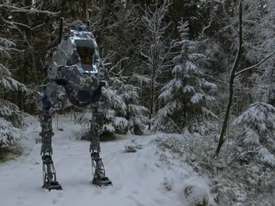 Sat Bot 27 - Sci Fi Mech 3D model