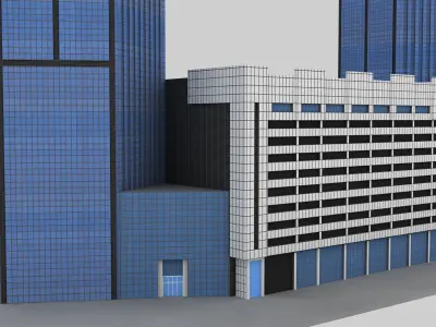 Palm Towers Doha 3d Model 3D model