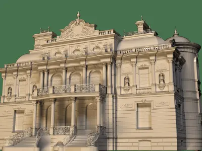 Classic House 3D model