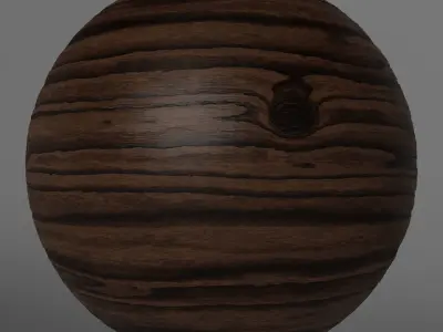 Free Seamless PBR Wood - Dark 002 Texture