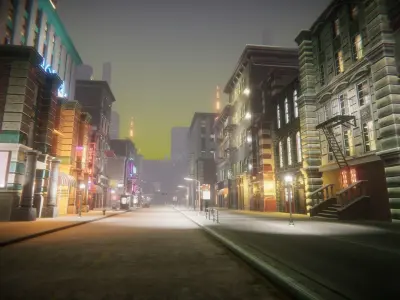 Night City Creator Low-poly 3D model