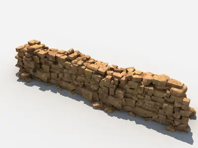 Stone Wall 3D model