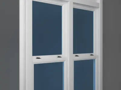 Transom over two operating window 3D model