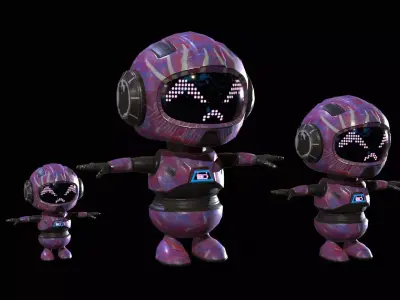 Minirobotic6Pack4 Low-poly 3D model