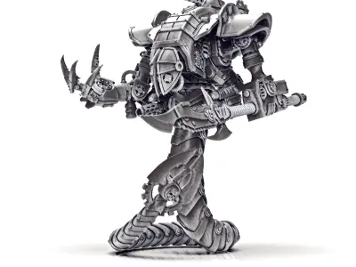 Dark Techno Lamiax armoured vehicle 3D print model