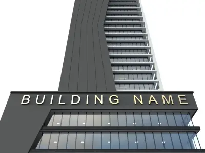 Highrise office building  No  2 3D model