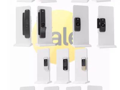 Digital Door Lock model Code Luna Pro Non Camera Smart Lock Low-poly 3D model