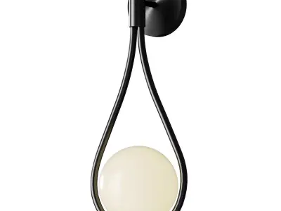 Tococo LP313 Golden Wall Lamp 3D model