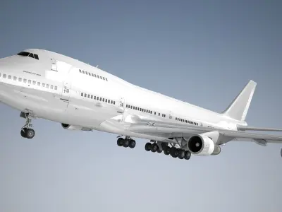  Boeing 747-200 Generic White 