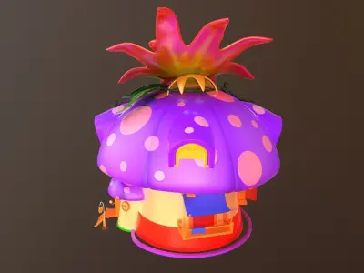 Asset - Cartoons - House - 3D model Low-poly 3D model