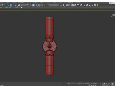 HOWE DOUBLE SCONCE Low-poly 3D model