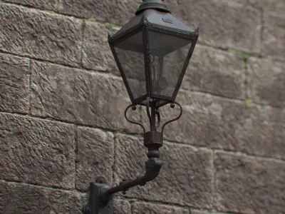 Victorian Gaslight 3D model